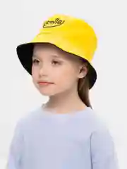 Желтый панама детская, двусторонняя