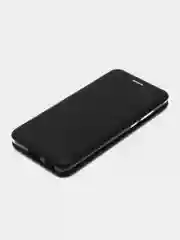 Черный чехол-книжка для Huawei P40, P 40, экокожа