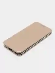 Золотой чехол-книжка Honor 30, 30 Premium, Хонор 30, Хонор 30 Премиум, экокожа