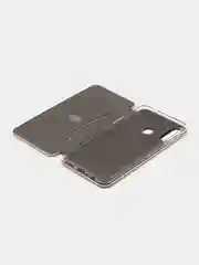 Золотой чехол-книжка для Samsung Galaxy A20s, A 20s, A 20 s, экокожа (Самсунг А20с)