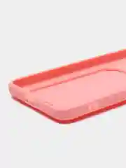 Пудровый чехол силиконовый для Xiaomi Mi 11 Lite, (Сяоми Ми 11 Лайт), с карман для карт, прозрачный