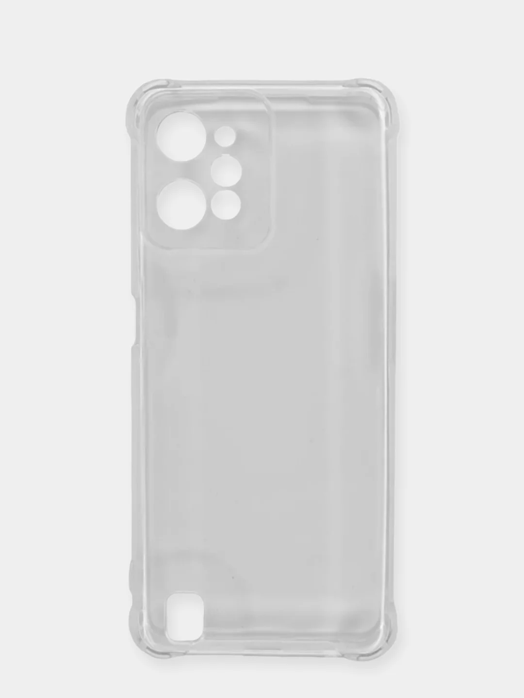 Чехол Realme C31 (Реалми С31), прозрачный, силиконовый, противоударный