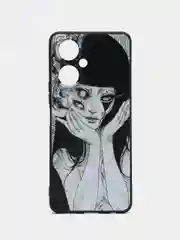 Белый чехол для Tecno Camon 19 / 19 Pro, с принтом, с рисунком (Техно Камон 19 Про)