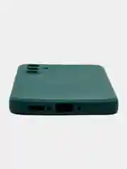 Тёмно-зелёный чехол для Samsung Galaxy A34 5G (Самсунг Галакси А34 5 джи), силиконовый, матовый
