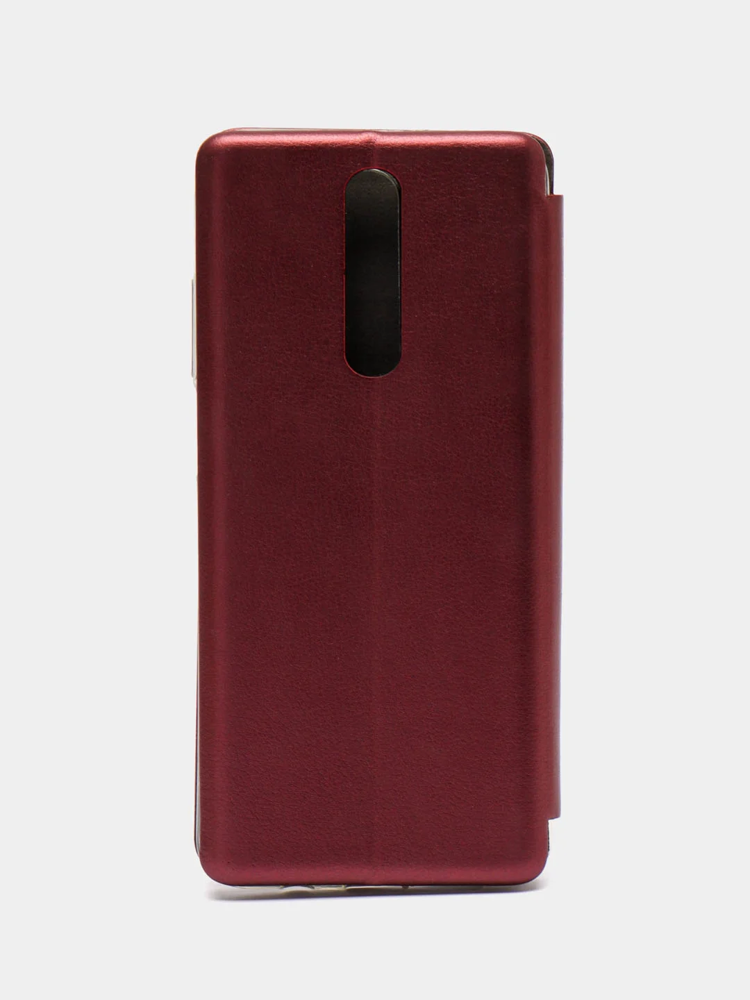 Бордовый чехол-книжка на Xiaomi Redmi K30 / Poco X2, из экокожи, с карманом для карт