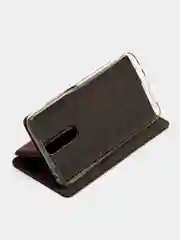 Бордовый чехол-книжка на Xiaomi Redmi K30 / Poco X2, из экокожи, с карманом для карт