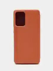 Коралловый чехол-книжка с прозрачным окном Samsung A01/A02/A10/A11/A20/A40/A50/A51/A52/A70/A71/A72
