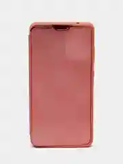 Коралловый чехол-книжка с прозрачным окном Samsung A01/A02/A10/A11/A20/A40/A50/A51/A52/A70/A71/A72