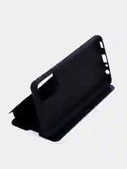 Темно-синий чехол-книжка с прозрачным окном Samsung A01/A02/A10/A11/A20/A40/A50/A51/A52/A70/A71/A72