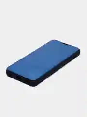 Темно-синий чехол-книжка с прозрачным окном Samsung A01/A02/A10/A11/A20/A40/A50/A51/A52/A70/A71/A72