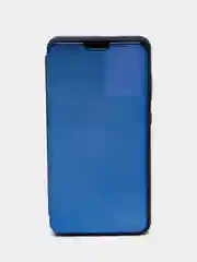 Темно-синий чехол-книжка с прозрачным окном Samsung A01/A02/A10/A11/A20/A40/A50/A51/A52/A70/A71/A72