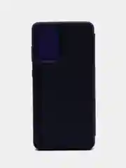 Темно-синий чехол-книжка с прозрачным окном Samsung A01/A02/A10/A11/A20/A40/A50/A51/A52/A70/A71/A72