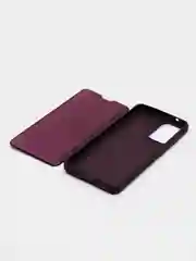 Фиолетовый чехол-книжка с прозрачным окном Samsung A01/A02/A10/A11/A20/A40/A50/A51/A52/A70/A71/A72