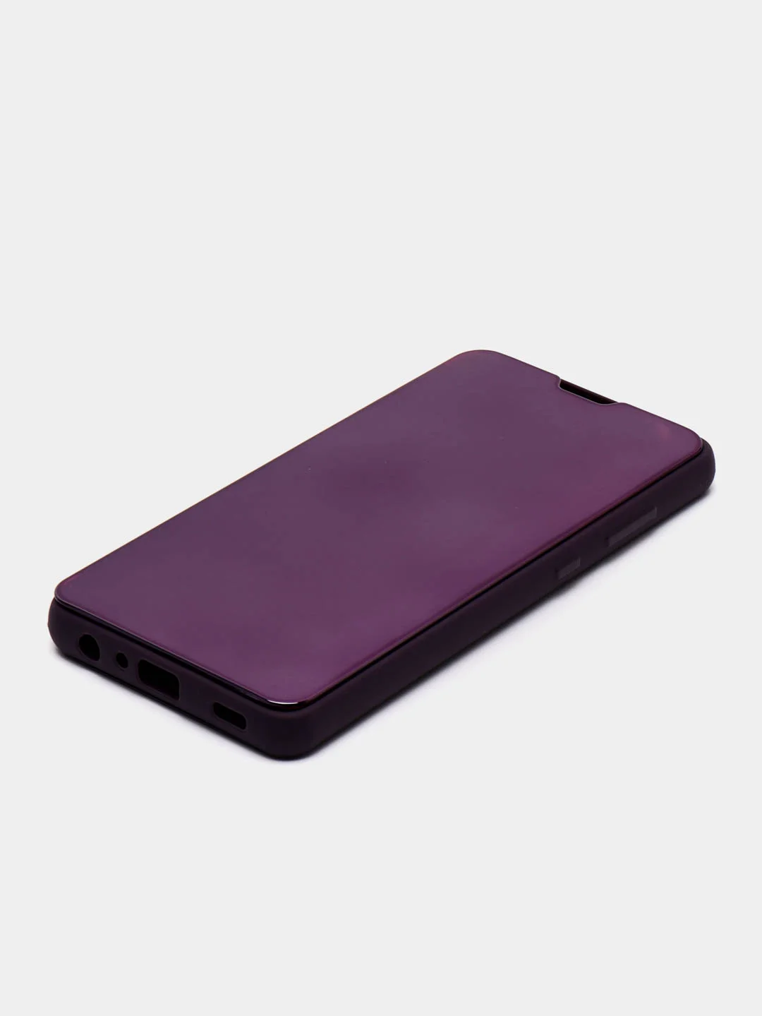 Фиолетовый чехол-книжка с прозрачным окном Samsung A01/A02/A10/A11/A20/A40/A50/A51/A52/A70/A71/A72