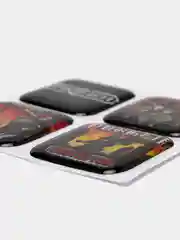 Розовый 3d наклейки-стикеры для телефона, король и шут