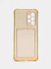 Золотой чехол с карманом для карт Samsung Galaxy A13 A23 A33 A53 A73 A51 A52 A71 A72 A12 A22 A32