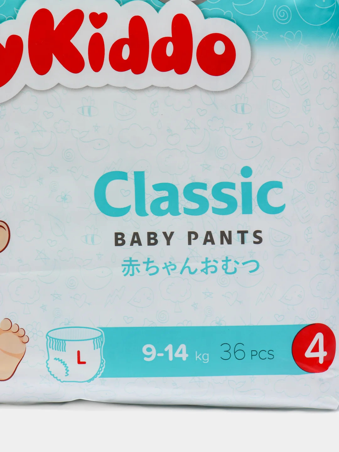 Подгузники трусики детские размер L для детей с весом 9-14 кг 36шт Mykiddo Classic