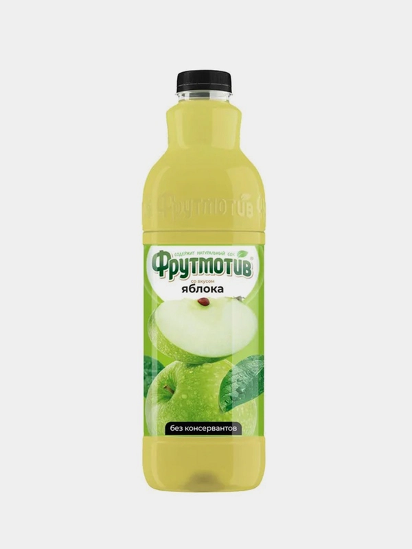 Напиток сокосодержащий Фрутмотив со вкусом яблока, негазированный, 1,5л