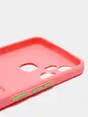 Розовый чехол для Infinix Smart 6 Plus, с карманом для карт (Смарт 6 Плюс)