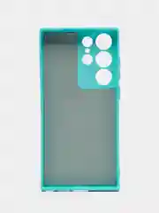 Бирюзовый чехол для Samsung Galaxy S23 Ultra (Самсунг Галакси С23 Ультра), силиконовый