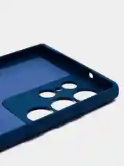 Синий чехол для Samsung Galaxy S23 Ultra (Самсунг Галакси С23 Ультра), силиконовый