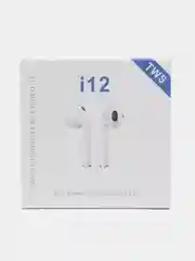 Беспроводные наушники i12 TWS/Блютуз наушники/ TWS наушники/Bluetooth наушники ,белый