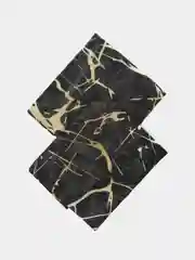 Черный полотенце кухонное, рогожка, хлопок, 35 х 60, 2 штуки