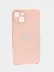 Розовый чехол для айфон со стеклянной панелью iPhone 11, 12, 13, 14, Pro, 12 Pro Max, 14 Pro