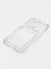 Прозрачный чехол для iPhone 7/8 Plus/XR/11/12/13/Pro/Pro Max, силиконовый, с карманом для карт