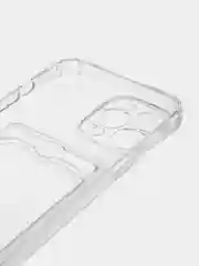 Прозрачный чехол для iPhone 7/8 Plus/XR/11/12/13/Pro/Pro Max, силиконовый, с карманом для карт