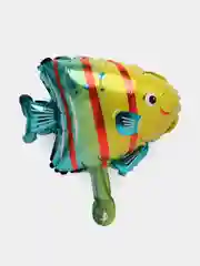 Желтый шары фольгированные фигурные, для палочки, разные животные