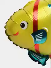 Желтый шары фольгированные фигурные, для палочки, разные животные