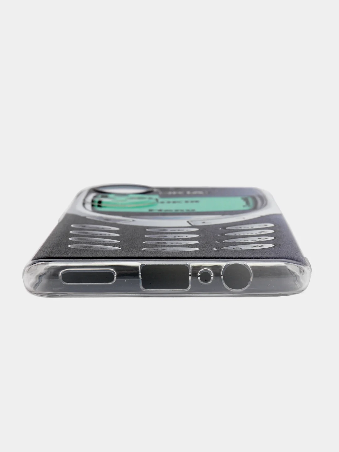 Угольный силиконовый чехол на Honor X7 2022 / Хонор Х7 2022 прозрачный, с рисунком, защита камеры
