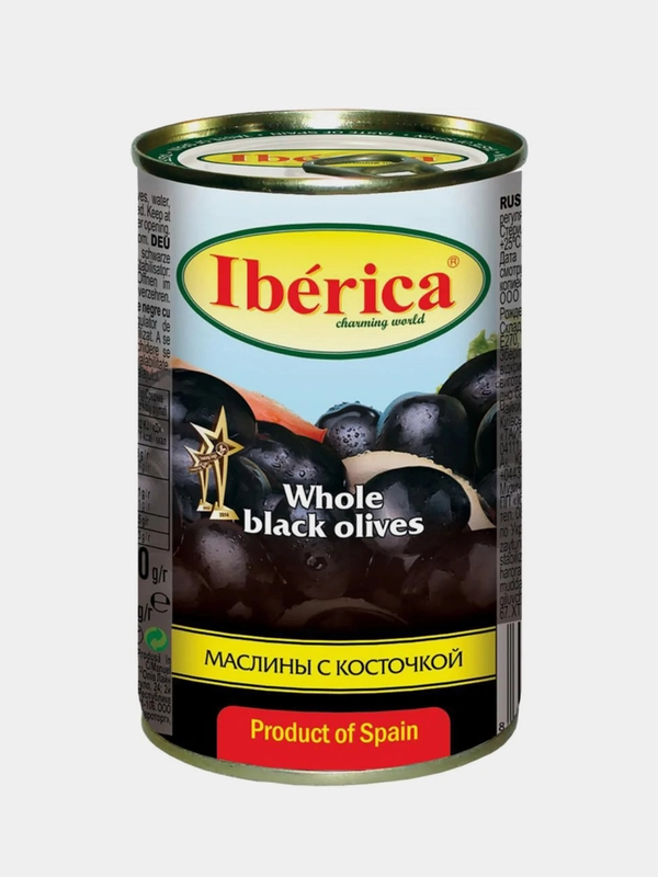 Маслины IBERICA с косточкой 360г Испания