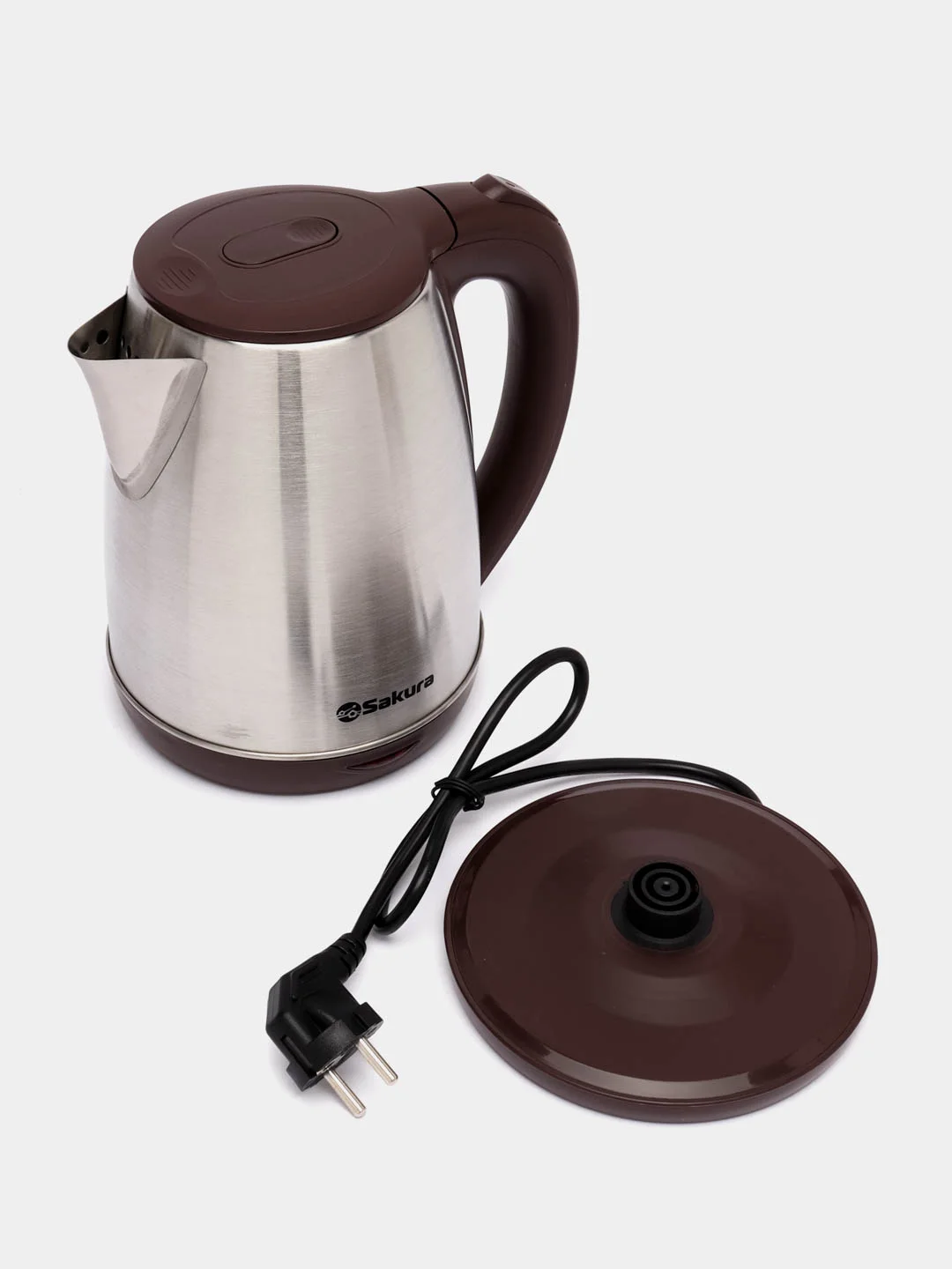 Чайник электрический Sakura SA-2161C, нержавеющая сталь, 1.8 л
