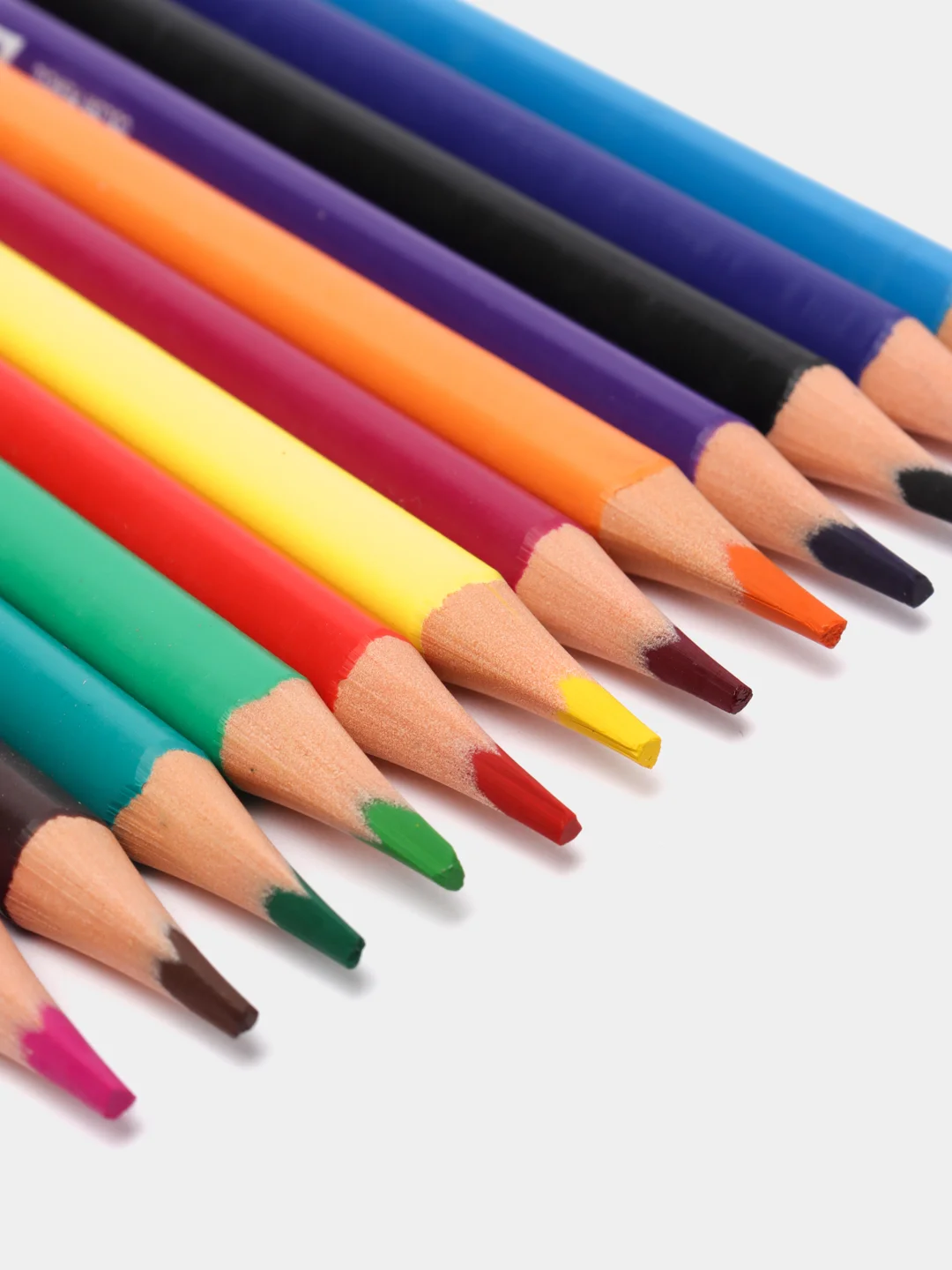 Бирюзовый карандаши цветные 12, 18, 24, 36 цветов Funcolor пластиковые, в картонной тубе