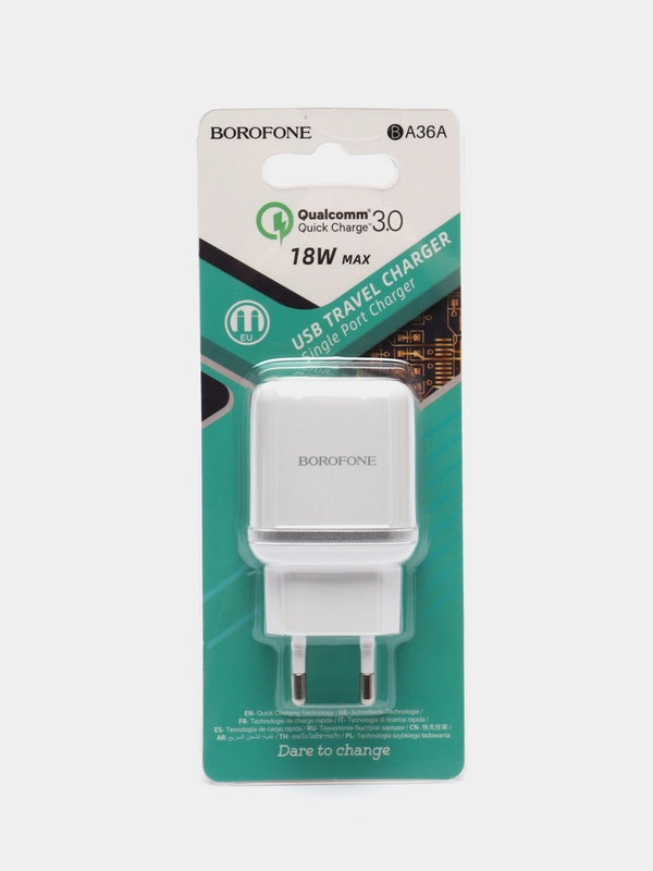 Сетевое зарядное устройство, Блок питания, Быстрая зарядка QC3.0 для Apple/Android, BA36A