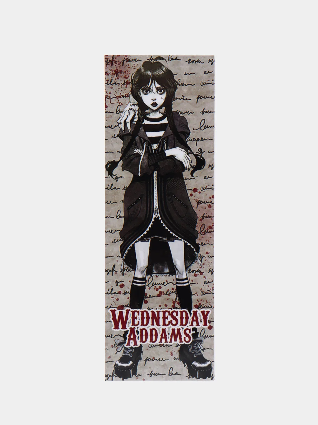 Черный набор .Закладка для книг и учебников Wednesday Addams