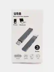 Серебряный usb hub-концентратор разветвитель usb hub 3.0