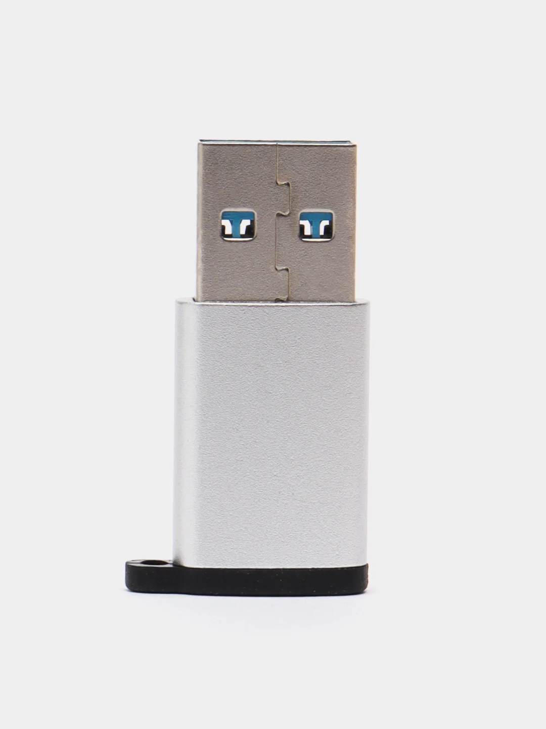 Серебряный переходник адаптер type-c usb 3.0 otg
