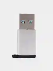 Серебряный переходник адаптер type-c usb 3.0 otg