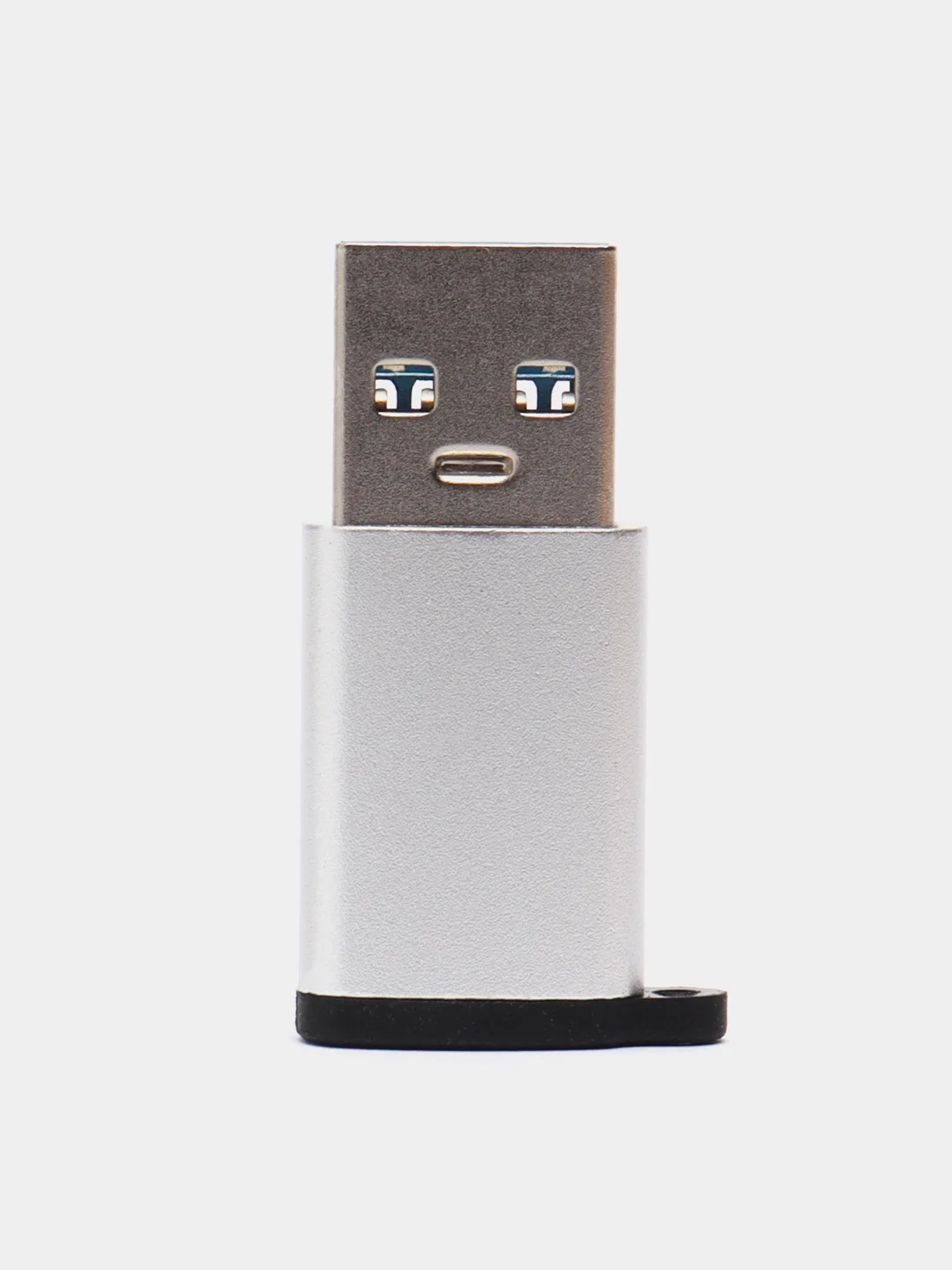 Серебряный переходник адаптер type-c usb 3.0 otg