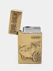Черный зажигалка газовая Hammer БТР, многоразовая