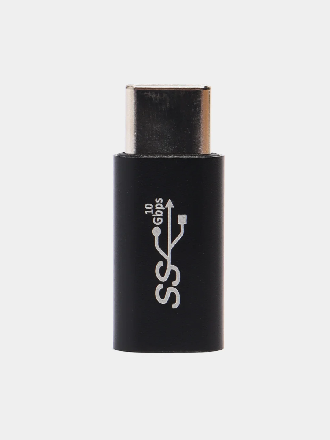 Серый переходник адаптер type-c type-c super speed usb 3.1 otg