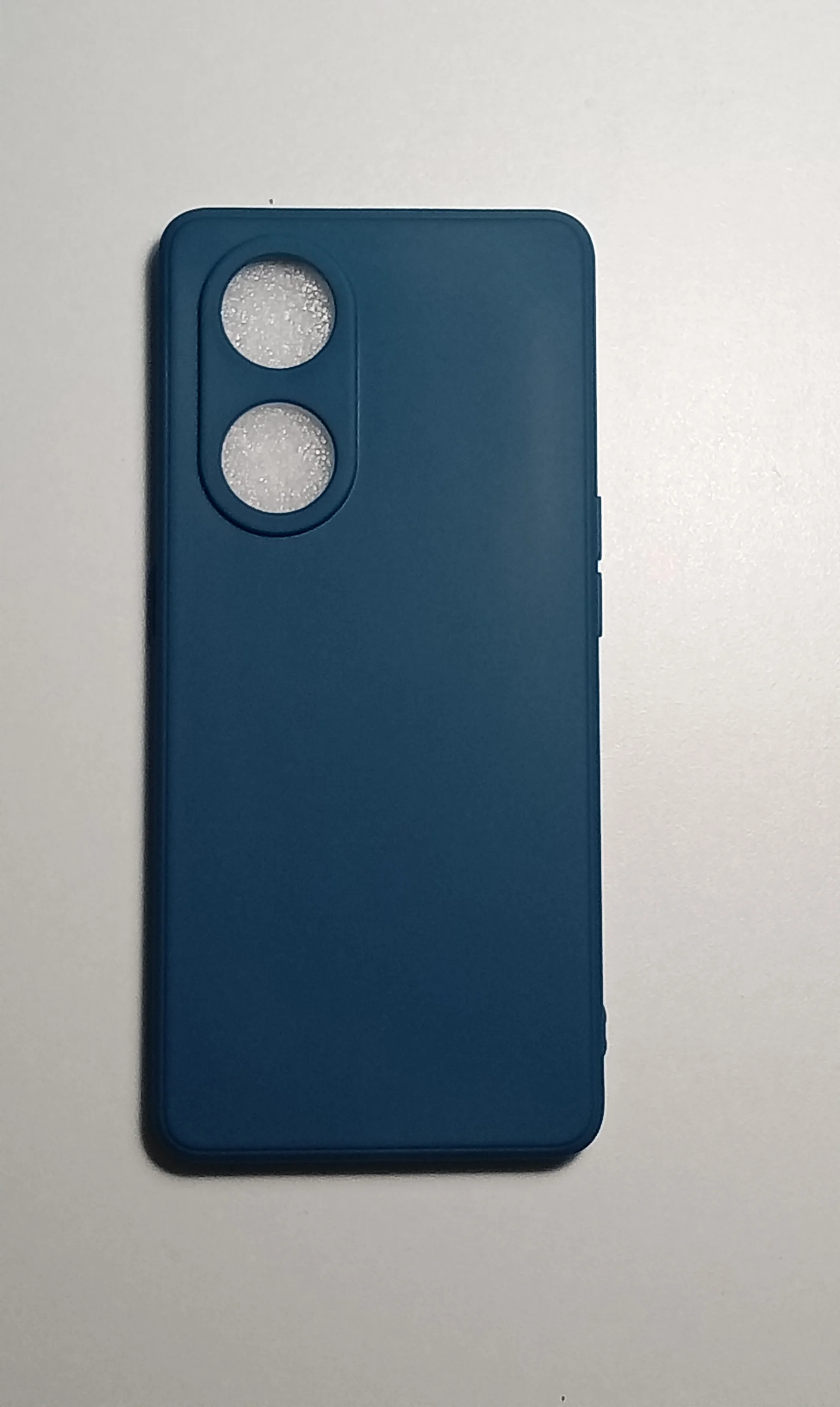 Синий чехол для RENO 8T 5G , с защитой камеры матовый