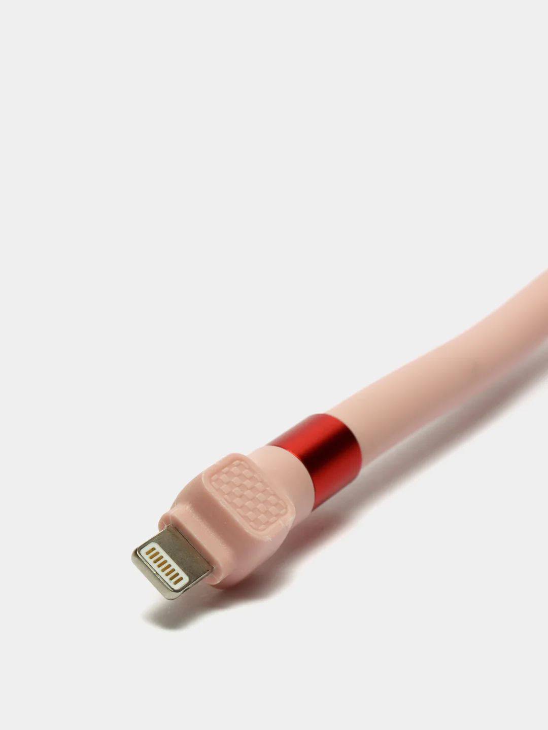 Розовый кабель для зарядки телефона, Lightning, 2.4А, передача данных, с функцией подставки