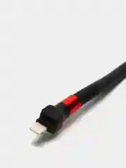 Черный кабель для зарядки телефона, Lightning, 2.4А, передача данных, с функцией подставки