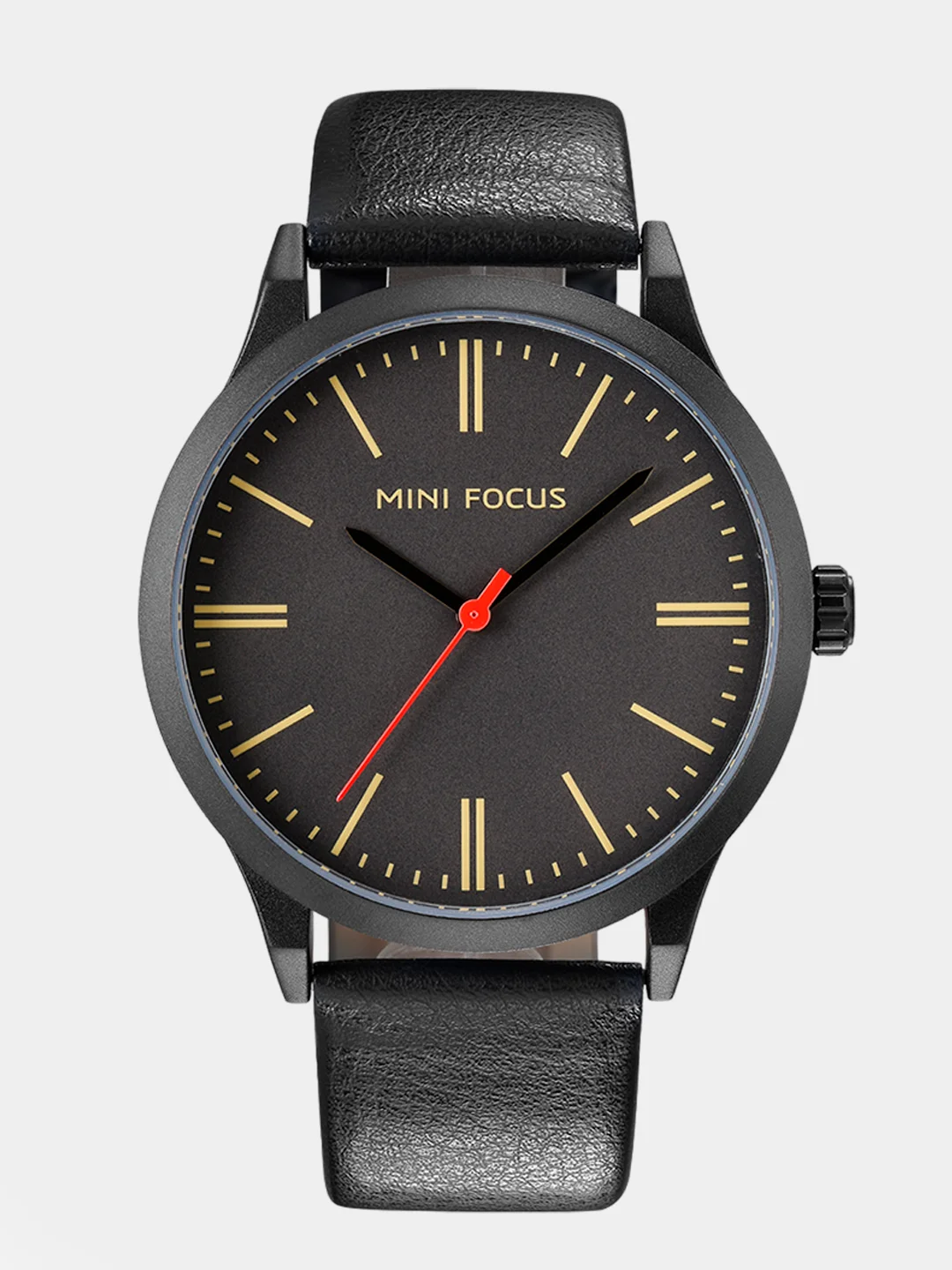 Черный мужские наручные часы Mini Focus MF0058G, в подарочной упаковке