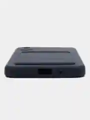 Темно-синий силиконовый чехол для Xiaomi Redmi 9A (Сяоми Редми 9А), с карманом для карт, прозрачный