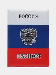 Разноцветный обложка для папорта с флагом России
